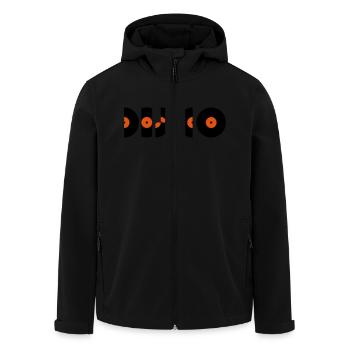 disco_2c - Recycelte Männer Softshell-Jacke von Stanley/Stella - Schwarz - Vorne - AI Model Male 185 light (185cm)