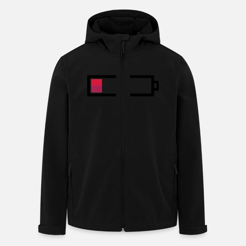 Leere Batterie - Recycelte Männer Softshell-Jacke von Stanley/Stella - Schwarz