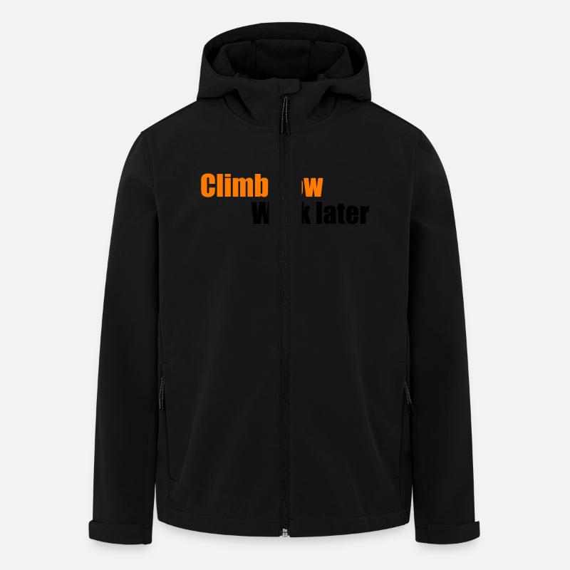 klettern - Recycelte Männer Softshell-Jacke von Stanley/Stella - Schwarz