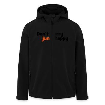 2541614 14062191 jump - Veste softshell homme en polyester recyclé Stanley/Stella - noir - Devant - AI Model Male 185 light (185cm)