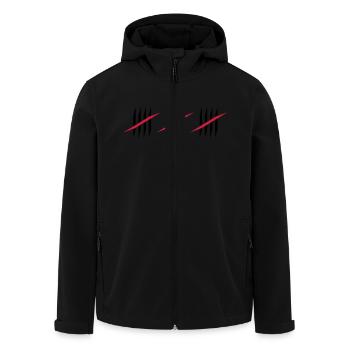 15 - Veste softshell homme en polyester recyclé Stanley/Stella - noir - Devant - AI Model Male 185 light (185cm)