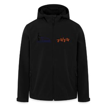 Schlittenhunde - Recycelte Männer Softshell-Jacke von Stanley/Stella - Schwarz - Vorne - AI Model Male 185 light (185cm)