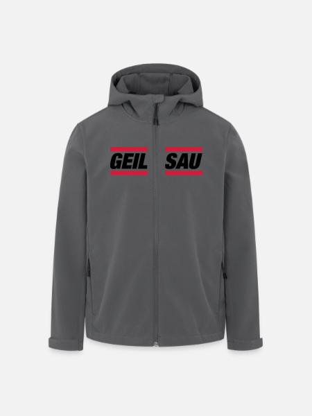 geile_sau_gr2 - Veste softshell homme en polyester recyclé Stanley/Stella - noir
