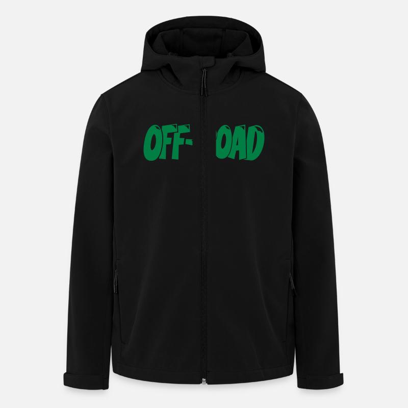 Off-Road 4x4 4Wheel T-Shirt - Recycelte Männer Softshell-Jacke von Stanley/Stella - Schwarz