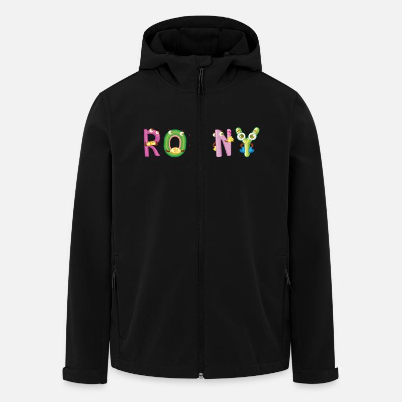 Ronny - Recycelte Männer Softshell-Jacke von Stanley/Stella - Schwarz