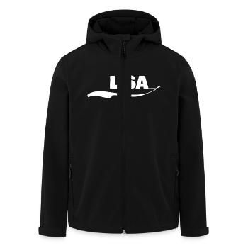 Name Geschenk Vorname lisa - Recycelte Männer Softshell-Jacke von Stanley/Stella - Schwarz - Vorne - AI Model Male 185 light (185cm)