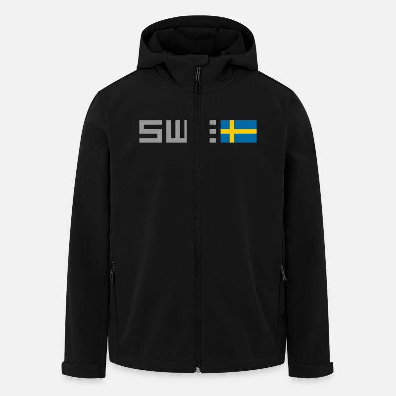 Schweden - Recycelte Männer Softshell-Jacke von Stanley/Stella - Schwarz