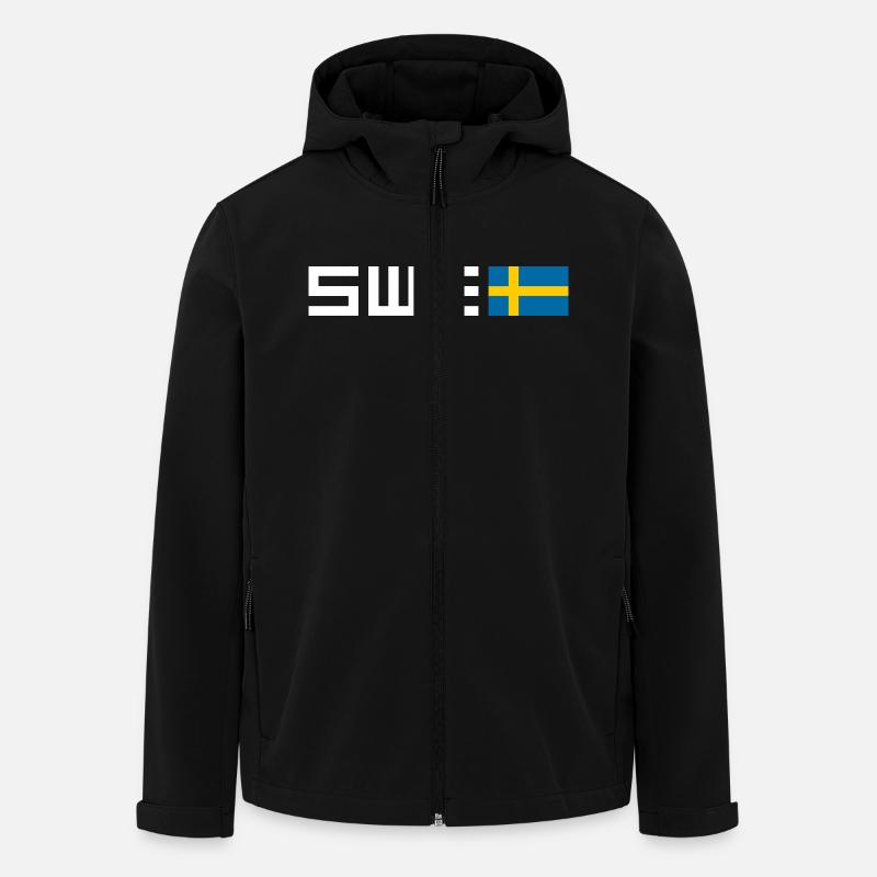 Suède - Veste softshell homme en polyester recyclé Stanley/Stella - noir