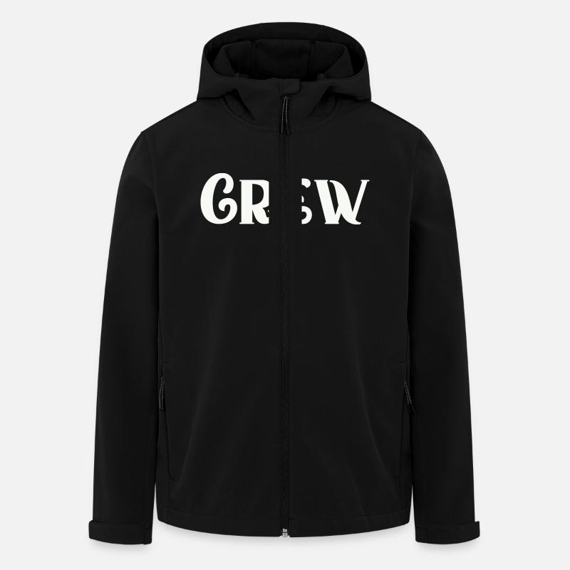 crew - Recycelte Männer Softshell-Jacke von Stanley/Stella - Schwarz