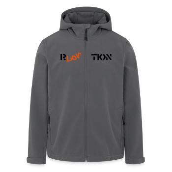 rloveution - Recycelte Männer Softshell-Jacke von Stanley/Stella - Schwarz - Vorne - AI Model Male 185 light (185cm)