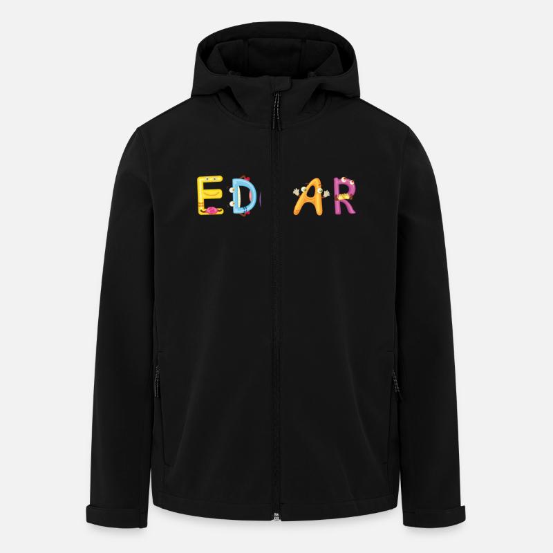 Edgar - Recycelte Männer Softshell-Jacke von Stanley/Stella - Schwarz
