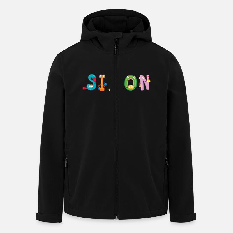 Simon - Recycelte Männer Softshell-Jacke von Stanley/Stella - Schwarz