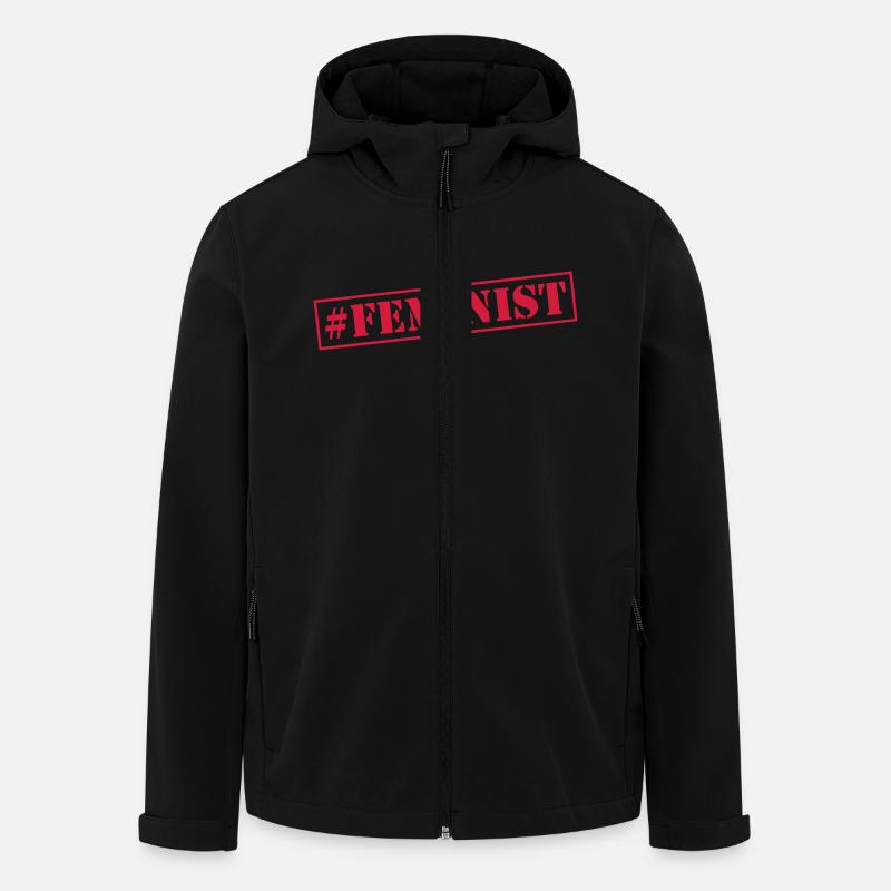 feminist - Recycelte Männer Softshell-Jacke von Stanley/Stella - Schwarz