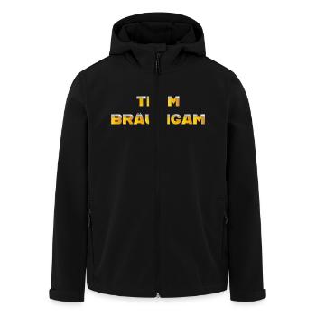 Team Bräutigam - Recycelte Männer Softshell-Jacke von Stanley/Stella - Schwarz - Vorne - AI Model Male 185 light (185cm)