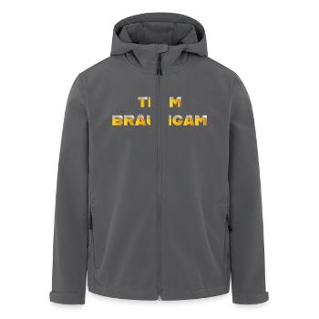 Team Bräutigam - Recycelte Männer Softshell-Jacke von Stanley/Stella - Anthrazit - Vorne - AI Model Male 185 light (185cm)