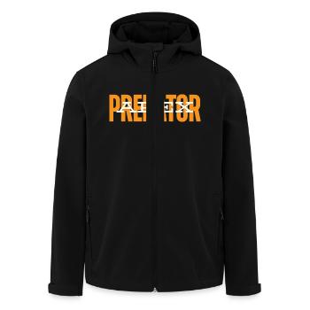 Apex Predator - Graphics Tee - Men’s Recycled Softshell Jacket by Stanley/Stella - black - Front - AI Model Male 185 light (185cm)
