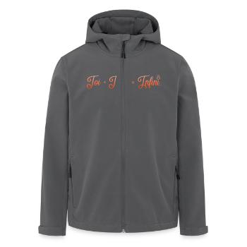 VALENTINSTAG HERZ LIEBE LIEBE ROSE 3 - Recycelte Männer Softshell-Jacke von Stanley/Stella - Schwarz - Vorne - AI Model Male 185 light (185cm)