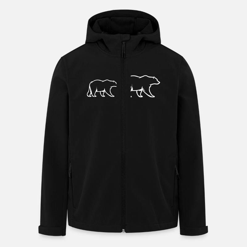 Bears 2 - Men’s Recycled Softshell Jacket by Stanley/Stella - black