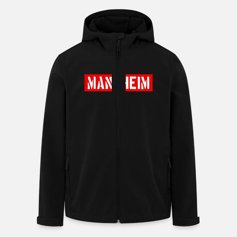 Mannheim - Baden Württemberg - Recycelte Männer Softshell-Jacke von Stanley/Stella - Schwarz