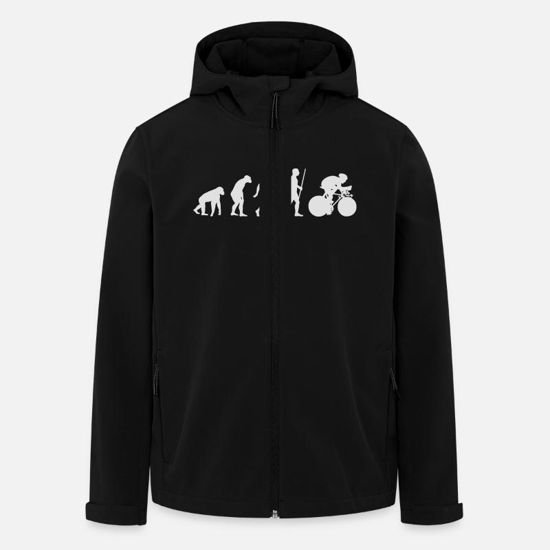 Cyclist Evolution - Recycelte Männer Softshell-Jacke von Stanley/Stella - Schwarz