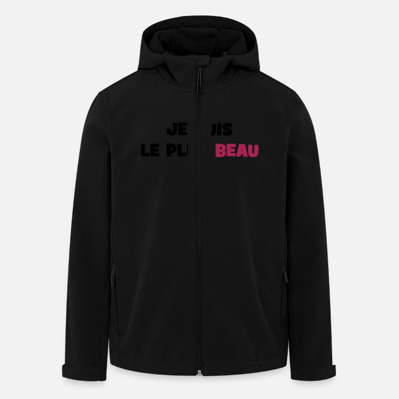 Je suis le plus beau - Veste softshell homme en polyester recyclé Stanley/Stella - noir