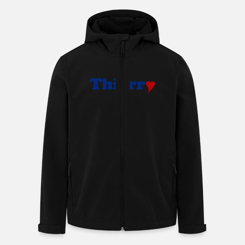 Thierry avec le cœur - Men’s Recycled Softshell Jacket by Stanley/Stella - black