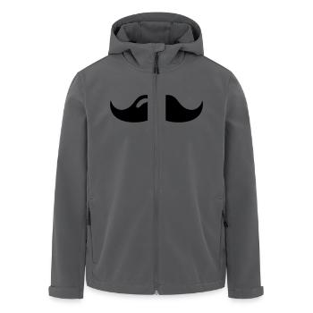Mustache - Recycelte Männer Softshell-Jacke von Stanley/Stella - Schwarz - Vorne - AI Model Male 185 light (185cm)