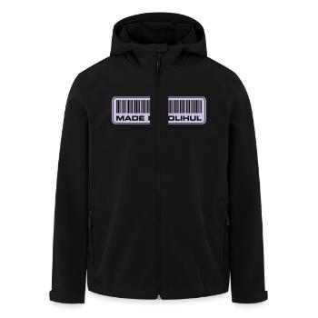 made-in-solihul - Recycelte Männer Softshell-Jacke von Stanley/Stella - Schwarz - Vorne - AI Model Male 185 light (185cm)