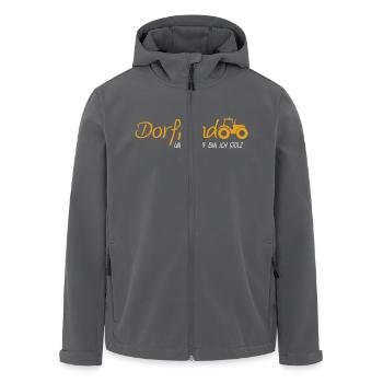 Dorfkind und darauf bin ich stolz - Recycelte Männer Softshell-Jacke von Stanley/Stella - Schwarz - Vorne - AI Model Male 185 light (185cm)