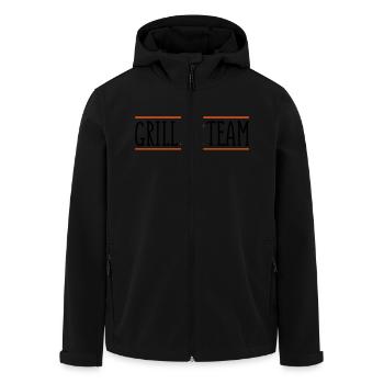 grill team design - Recycelte Männer Softshell-Jacke von Stanley/Stella - Schwarz - Vorne - AI Model Male 185 light (185cm)
