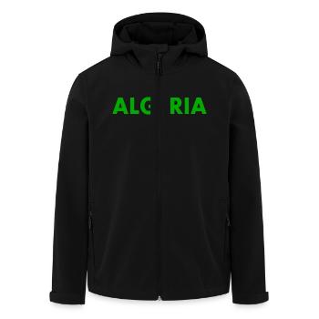 Algerien - Recycelte Männer Softshell-Jacke von Stanley/Stella - Schwarz - Vorne - AI Model Male 185 light (185cm)