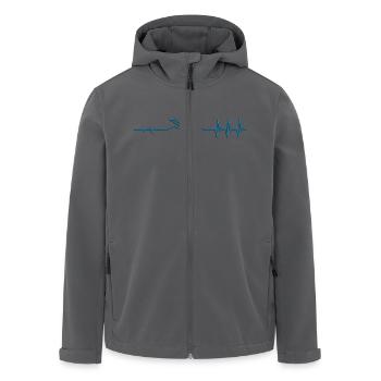Puls Superbike schattiert - Recycelte Männer Softshell-Jacke von Stanley/Stella - Schwarz - Vorne - AI Model Male 185 light (185cm)