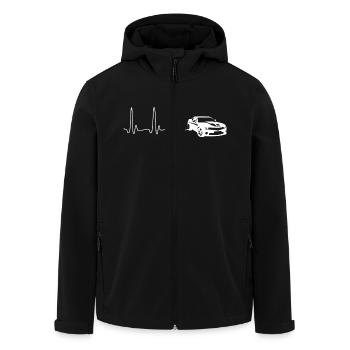 ECG HEADLINING SPORTWAGEN white - Men’s Recycled Softshell Jacket by Stanley/Stella - black - Front - AI Model Male 185 light (185cm)