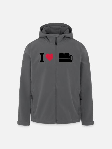 I love coffee - Men’s Recycled Softshell Jacket by Stanley/Stella - black