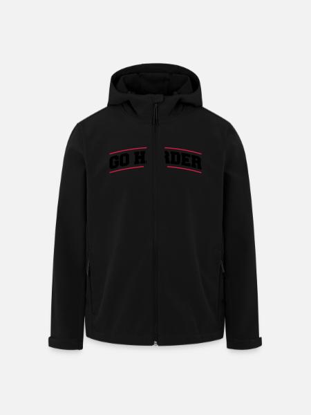 go_harder_bv2 - Recycelte Männer Softshell-Jacke von Stanley/Stella - Schwarz