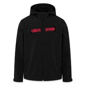 Limited Edition - Men’s Recycled Softshell Jacket by Stanley/Stella - black - Front - AI Model Male 185 light (185cm)