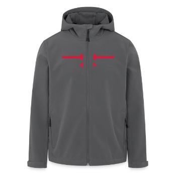 Geschenk Schleife - Recycelte Männer Softshell-Jacke von Stanley/Stella - Schwarz - Vorne - AI Model Male 185 light (185cm)