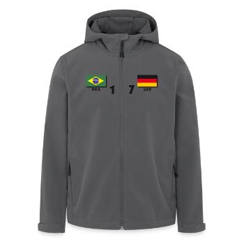 1 zu 7 - Recycelte Männer Softshell-Jacke von Stanley/Stella - Schwarz - Vorne - AI Model Male 185 light (185cm)