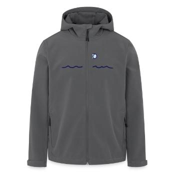 sous-marin eau surface périscope observation plongées - Veste softshell homme en polyester recyclé Stanley/Stella - noir - Devant - AI Model Male 185 light (185cm)