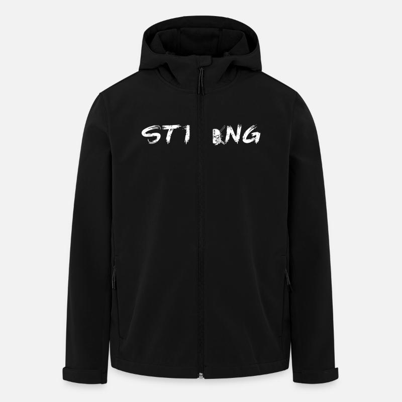 Strong Skull - Men’s Recycled Softshell Jacket by Stanley/Stella - black