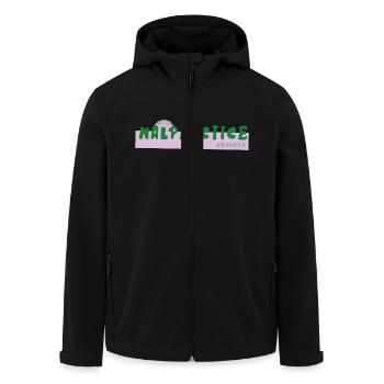 Malepractice Logo - Recycelte Männer Softshell-Jacke von Stanley/Stella - Schwarz - Vorne - AI Model Male 185 light (185cm)