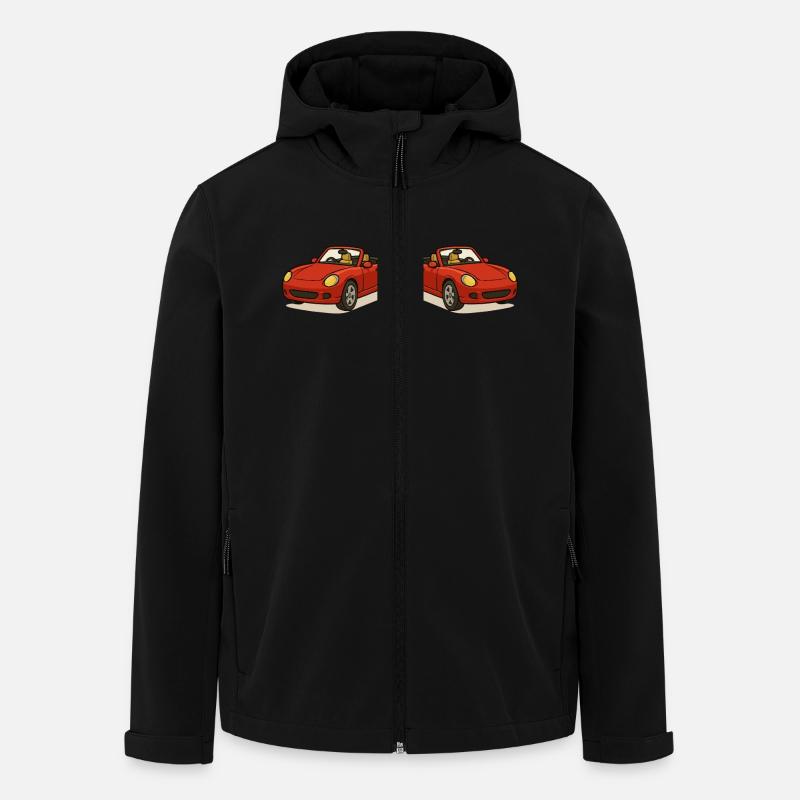 auto cabrio 2 - Recycelte Männer Softshell-Jacke von Stanley/Stella - Schwarz