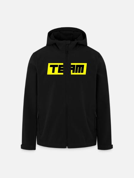 Équipe - Veste softshell homme en polyester recyclé Stanley/Stella - noir