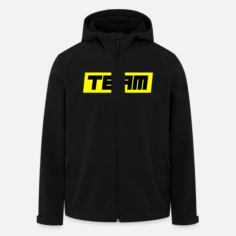 Équipe - Veste softshell homme en polyester recyclé Stanley/Stella - noir