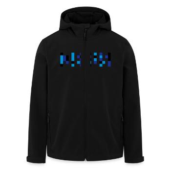 JESUS - 3 Color Vector - Men’s Recycled Softshell Jacket by Stanley/Stella - black - Front - AI Model Male 185 light (185cm)