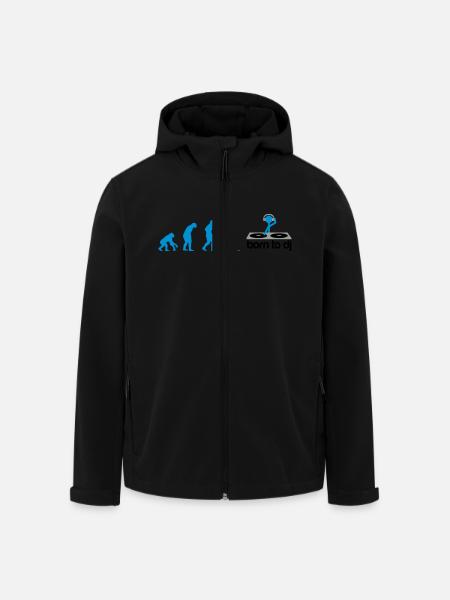 DJ Evolution - Born to DJ - Recycelte Männer Softshell-Jacke von Stanley/Stella - Schwarz