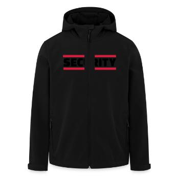 Security - Veste softshell homme en polyester recyclé Stanley/Stella - noir - Devant - AI Model Male 185 light (185cm)
