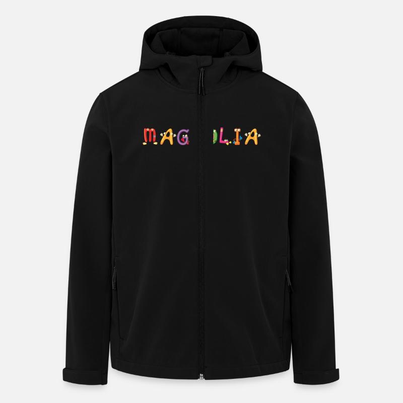 Magnolia - Recycelte Männer Softshell-Jacke von Stanley/Stella - Schwarz