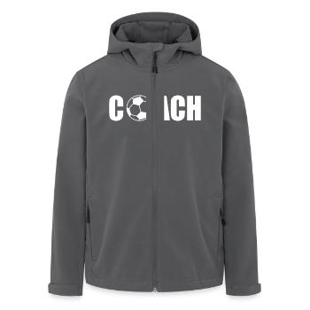 Coach - Veste softshell homme en polyester recyclé Stanley/Stella - noir - Devant - AI Model Male 185 light (185cm)