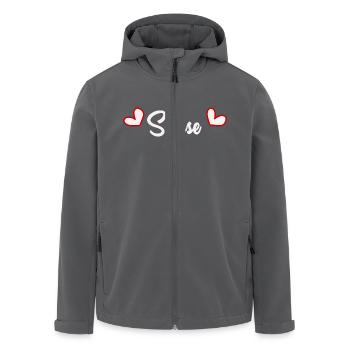 SCHWEIZ. HUMOR. LAND. FLAGGE. GENF. LAUSANNE - Recycelte Männer Softshell-Jacke von Stanley/Stella - Schwarz - Vorne - AI Model Male 185 light (185cm)